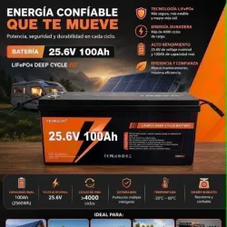 Batería LiFePO4 (ideal para montar junto a Inversores Solares
