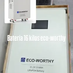 Batería LiFePO4 Inteligente Eco-Worthy* Capacidad: *16kWh* *51.2V 314Ah*