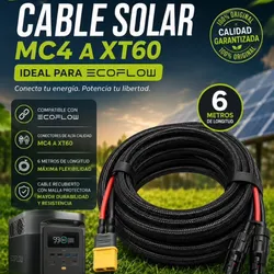 Cable Fotovoltaico para inversores, panel solar y EcoFlow