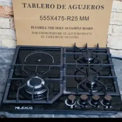 Cocina de empotrar Milexus 4 hornillas