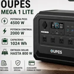 Estación de energía portátil *OUPES Mega 1 Lite.*