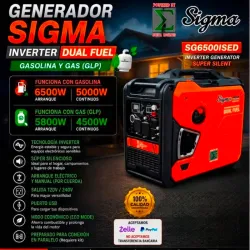 Planta Eléctrica Dual Fuel SIGMA Inverter 5000W