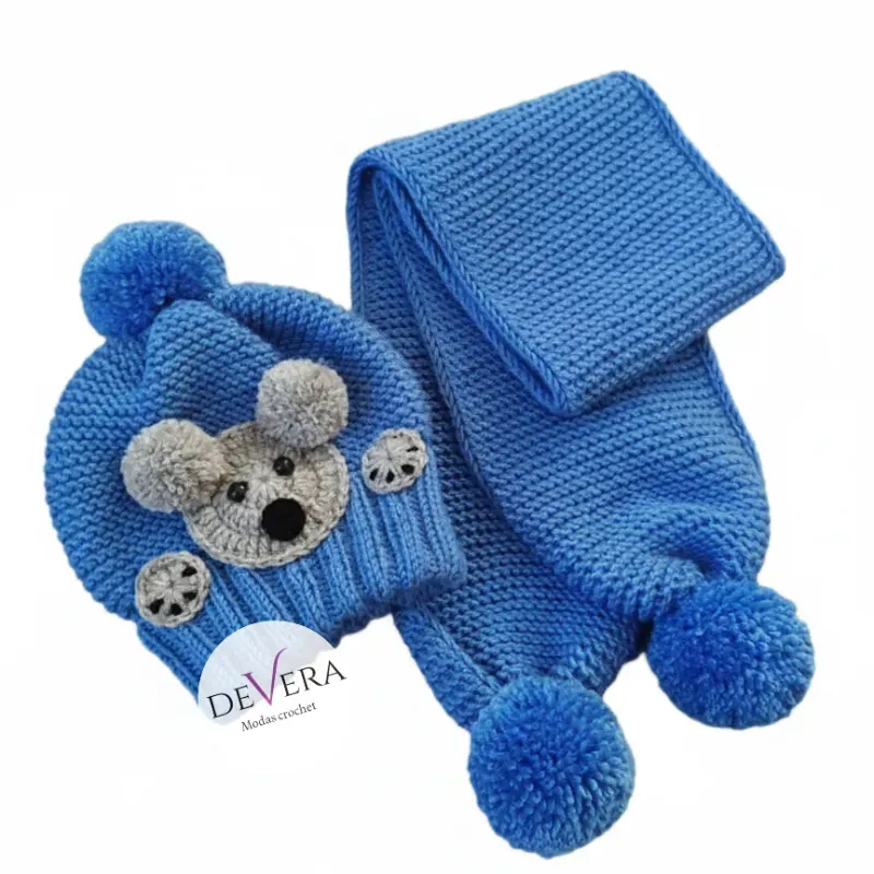 Conjunto Gorro, guantes y bufandas temáticos