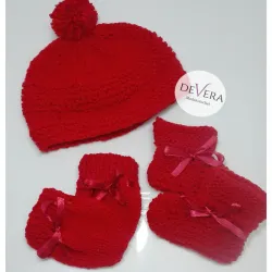 Conjunto gorro, manopla, medias