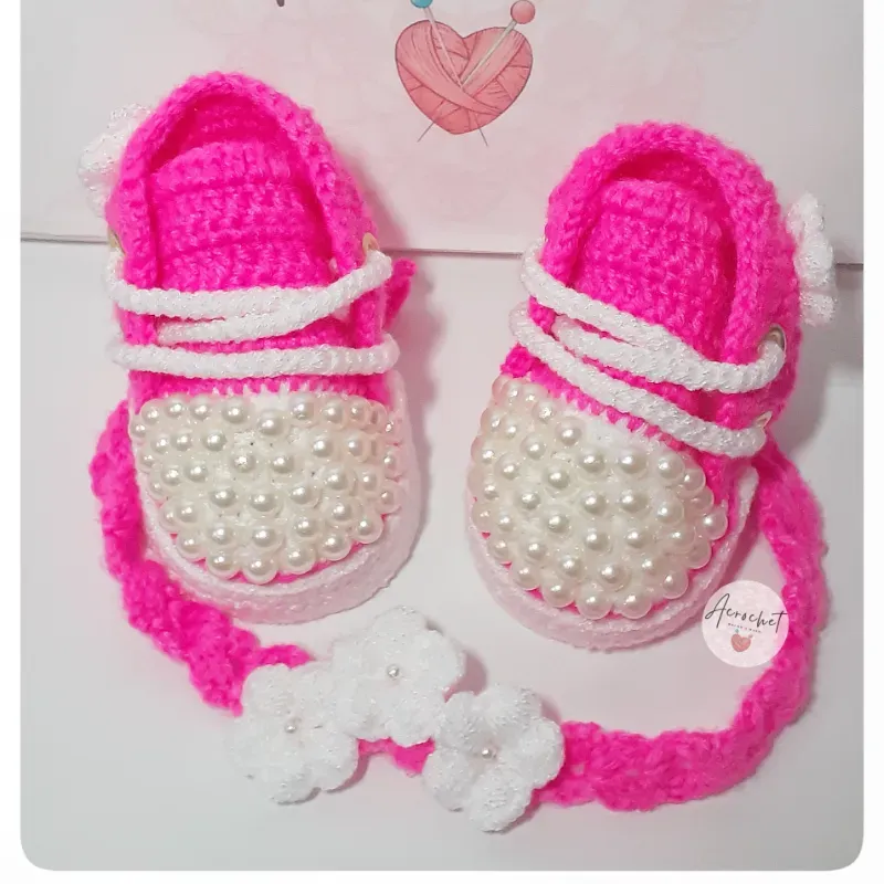 Conjunto lazos perlados