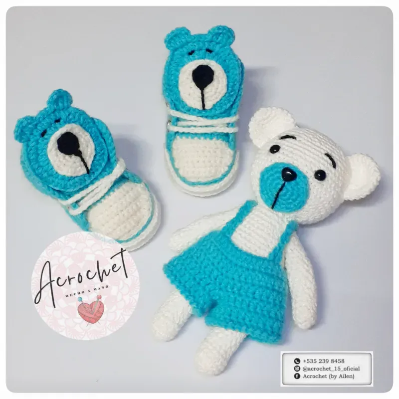 Conjunto osito-zapatos 