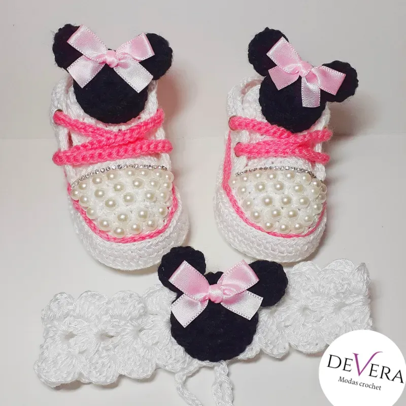 Conjunto perlado de minnie
