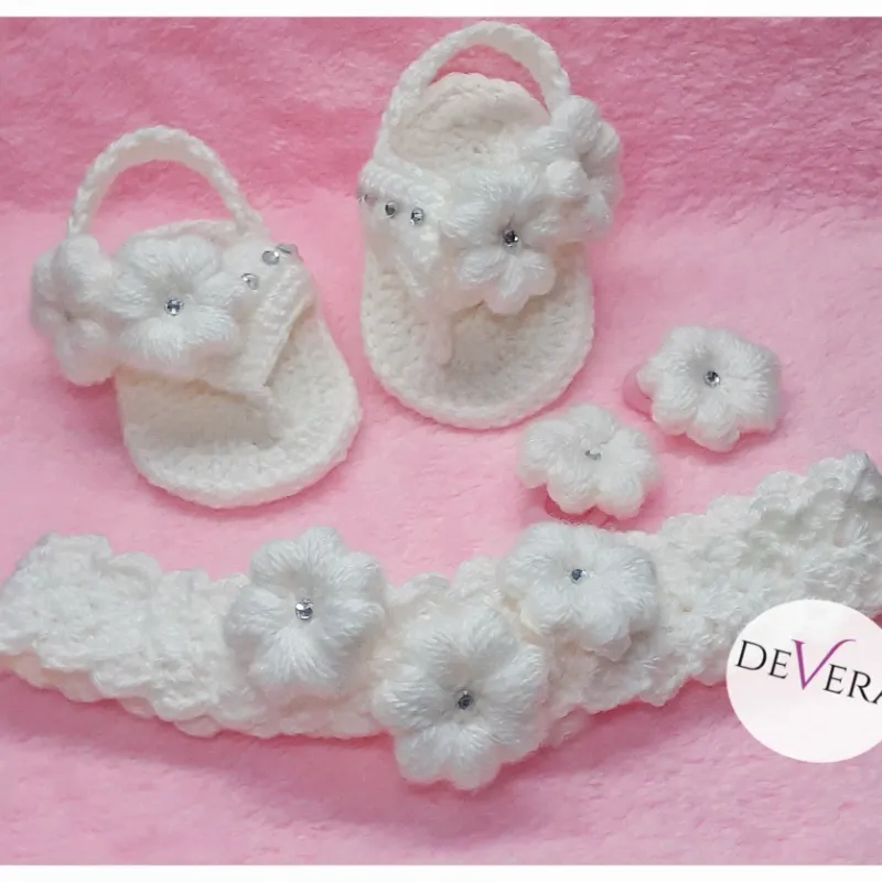 Sandalias con flores