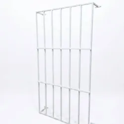 Barras de seguridad resistentes para ventanas (blanco, 130 x 70 cm)