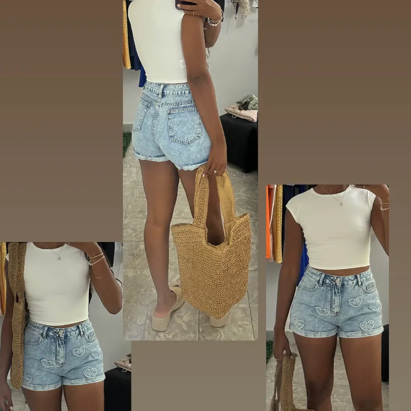 Denim de corazones 