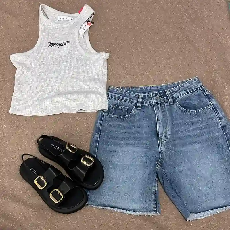 Denim largo 