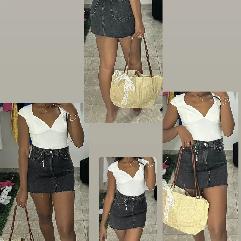 Denim negra Mango 