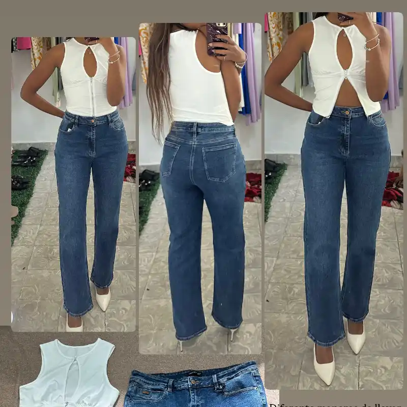 Denim oscuro skinny