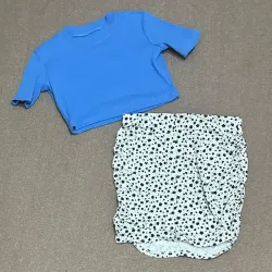 Saya con estampado floral 