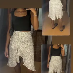 Saya con estampado floral 