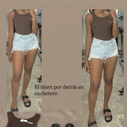 Short denim cachetero 