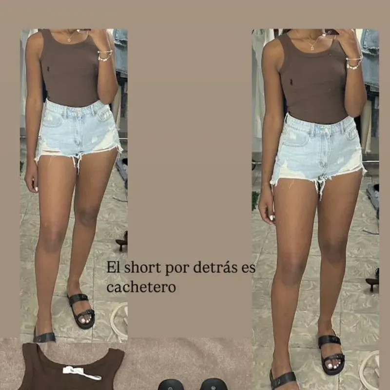 Short denim cachetero 