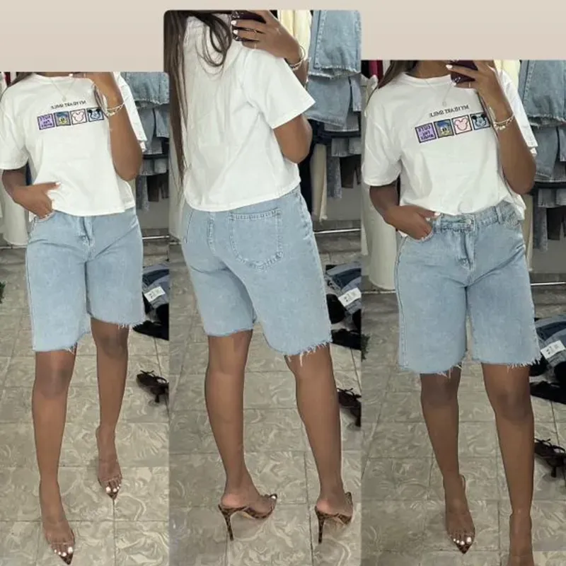 Short denim claro 