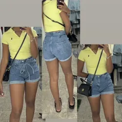 Short denim oscuro 