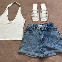 Short Denim oscuro