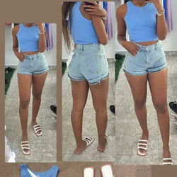 Top básico azul