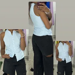 Top de rayitas casual 