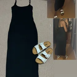 Vestido negro largo 