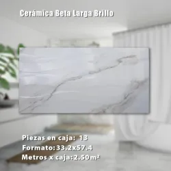 Cerámica Beta Larga Brillo