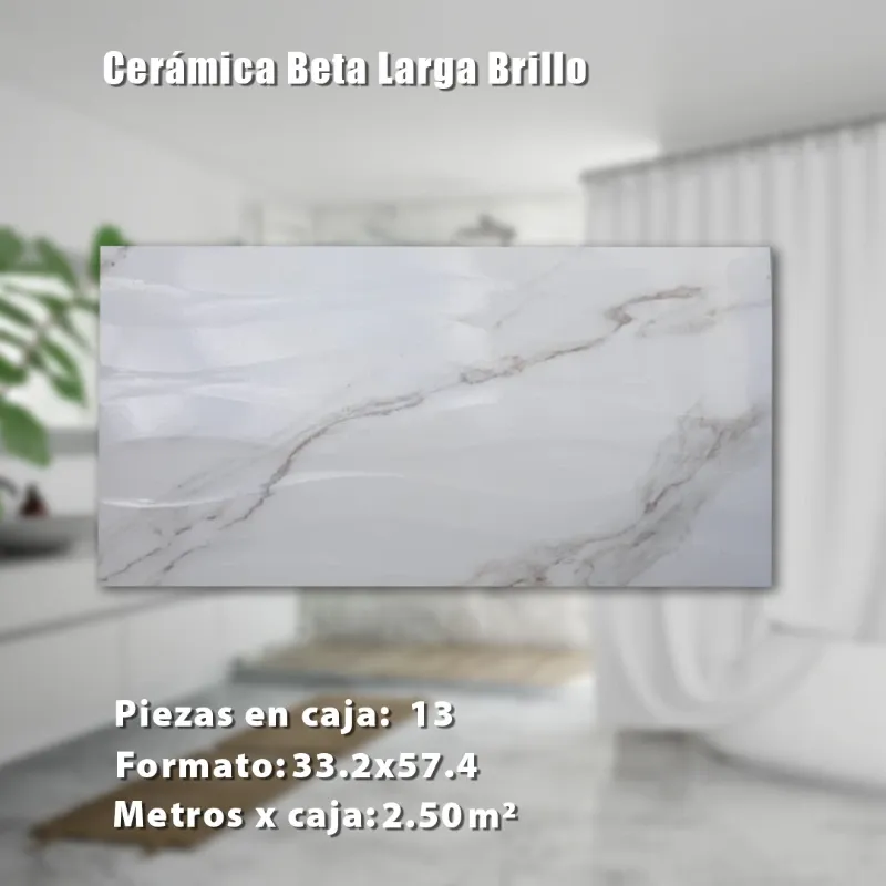 Cerámica Beta Larga Brillo