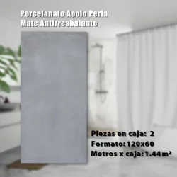 Porcelanato Apolo Perla Mate Antirresbalante