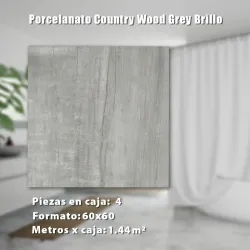 Porcelanato Country Woody Grey