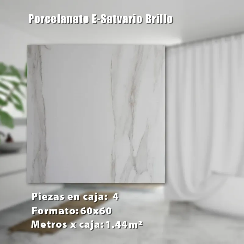 Porcelanato E-Satvario Brillo