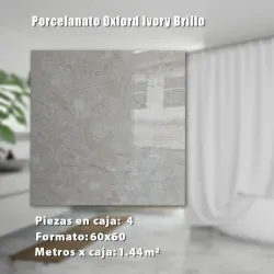 Porcelanato Oxford Ivory Brillo