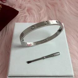 Pulsera Cartier Plateada talla 17cm