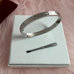 Pulsera Cartier plateada talla 18cm