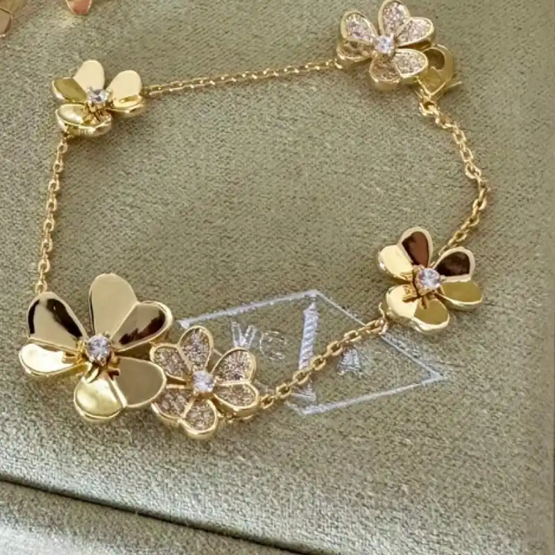 Pulsera Van Cleef Flores 