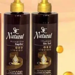 Juego de Shampoo y Mascarilla Oro Liquido