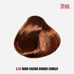 6.34 Rubio oscuro dorado cobrizo