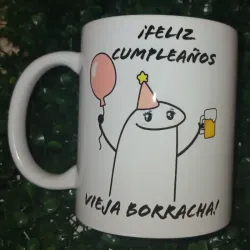 Jarra de ceramica "Feliz cumpleaños"