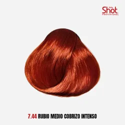 7.44 Rubio medio cobrizo intenso