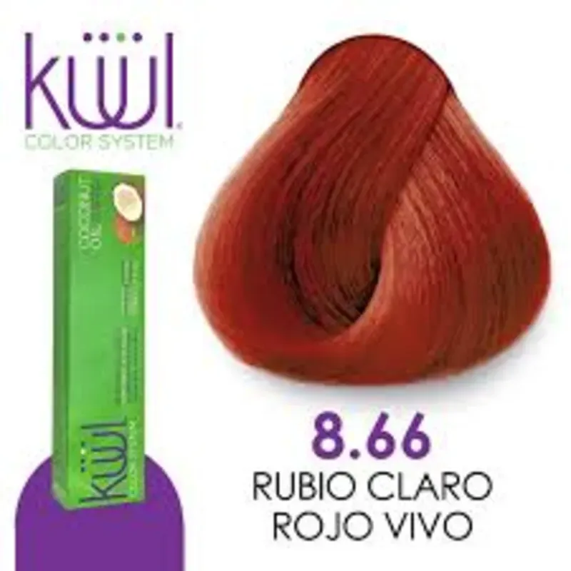 8.66  Rubio claro rojo intenso Kuul