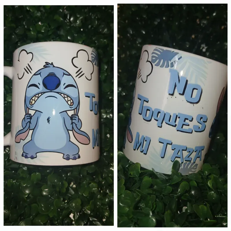Jarra de ceramica "No toques mi taza" 