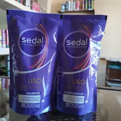 Juego de Shampoo y acondicionador Sedal Liso