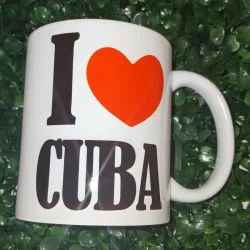 Jarra de ceramica "I love Cuba"