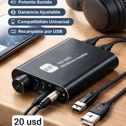 Amplificador de audífonos portátil