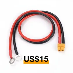 Cable adaptador xt60 a terminales de ojo