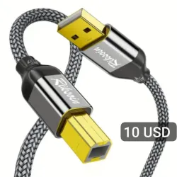 Cable USB A a B 2.0 para Impresora 