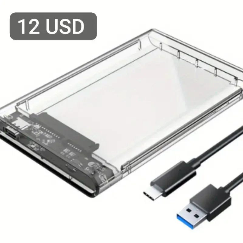 Cajita para SSD transparente 