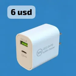 Cargador dual Tipo C USB