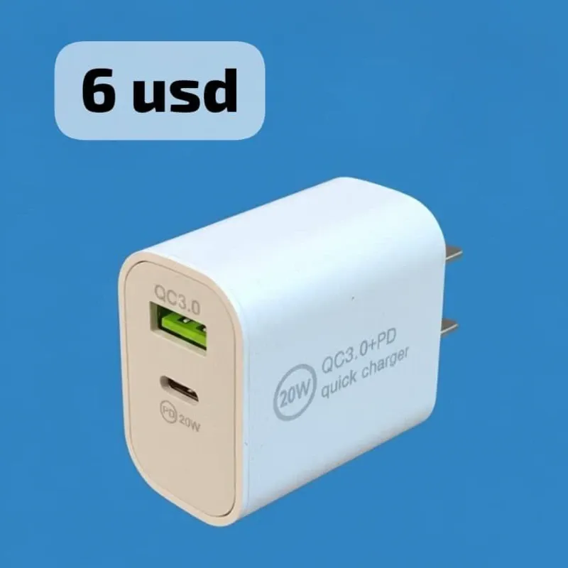 Cargador dual Tipo C USB